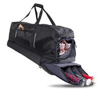 PowerNet Pro Bat Vault Duffle, Softball & Baseball Duffle Bag with Removable Padded Compartment Fits 34 Inch Bats, Hook Baseball Gear Bag to Fence