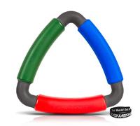 PowerNet Tri-Action Catch | Reaction Catch Trainer | Multi-Color | Triangle Shape | Soft Durable Foam | Hand-Eye Coordination | Reflex Agility Aid | Baseball Softball Football and More