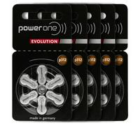 PowerOne Evolution Size 312 Hearing Aid Batteries - 1.45V Zinc Air with Improved Battery Life (30 Batteries)