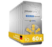 PowerOne Hearing Aid Batteries Size 10 - 10 Packs of 6 Cells