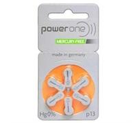 Powerone p13 Mercury Free hearing aid battery - 6 Batteries