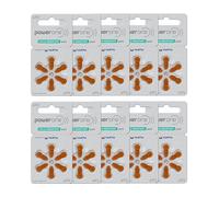 Varta Powerone Mercury Free Hearing Aid Batteries Size 312 60 Batteries, PR41/p312 4607
