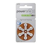 PowerOne Type P 312 Hearing Aid Batteries (for Hearing Aid: GN Resound) Pack of 6