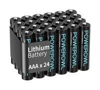 POWEROWL - AAA Batteries, 1.5V Lithium, Triple A Battery - Pack of 24 (Not Rechargeable)