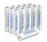 POWEROWL AAA Rechargeable Batteries 16 Pack, High Capacity 1000mAh 1.2V NiMH Triple A Battery, Low Self Discharge