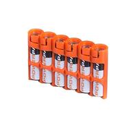PowerPax 6 AAA Battery Caddy - Orange