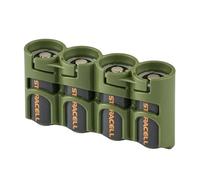Powerpax Battery Caddy CR123 4 Pack Green