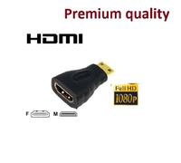 POWERPLUS Hdmi mini to hdmi, HDMI to Mini HDMI Cable Adapter, HDMI Female to Mini HDMI Male Connector adapter HD TV D-GOLD PLATED PREMIUM QUALITY ***ZERO DATA LOSS***