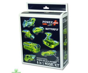 POWERplus "Junior" Butterfly Educational Hybrid Solar & Battery 6 in 1 Model Kit