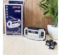 Powerplus Lynx Solar & Wind-Up Powered FM Radio with Integrated Torch