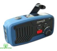 POWERplus Panther Solar & Wind-Up Powered FM Radio & LED Flashlight
