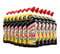 Powerplus Toilet Cleaning Gel, Citrus Fresh, Pack 12 x 750 ml, Removes Limescale, Kills 99.9% of Bacteria, Powerful Deep Clean Toilet Cleaner, toilet