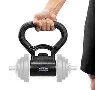 PowerPress Kettlebell Handle - Converter for Dumbbell to Kettle Bell - Grip Handle Attachment for Dumbbells - Kettlegrip Kettlebell Attachment Kettle Bell Adaptor
