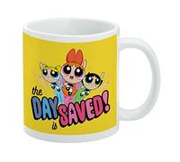 Powerpuff Girls Day Is Saved Ceramic Coffee Mug, Novelty Gift Mugs for Coffee, Tea and Hot Drinks, 11oz, White
