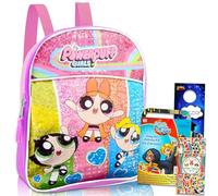 Powerpuff Girls Mini School Backpack ~ 3 Pc Bundle with 11" Bag for Toddlers, Kids with Stickers and More | Powerpuff Girls School Supplies