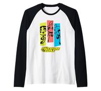 Powerpuff Girls Three Power Puffs Raglan Baseball Tee