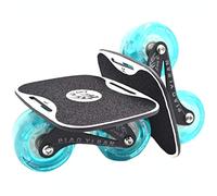PowerRider Drift Skates Split Skateboard Portable Roller Skate Deck Freelinedrift High Rebound Skate Outdoor Sliding Teenager Adults Birthday Gift (Luminous)