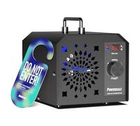 PowerScale Ozone Generator 75,000mg/h O3 Intelligent Control Ozone Odor Eliminator Commercial Ozone Machine Odor Removal, For Home, Car, Pet Room - High Capacity Ionizer Ozone Air Purifier, Black