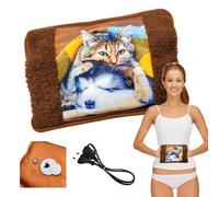 Powersell - Electric Hot Water Bottle | Plush Lining for Softness | Long-Lasting Heat up to 5 Hours | Easy Electric Charging | Suitable for Winter Use, Plush Toy