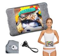 Powersell - Electric Hot Water Bottle | Plush Lining for Softness | Long-Lasting Heat up to 5 Hours | Easy Electric Charging | Suitable for Winter Use, Plush Toy