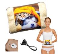Powersell - Electric Hot Water Bottle | Plush Lining for Softness | Long-Lasting Heat up to 5 Hours | Easy Electric Charging | Suitable for Winter Use, Plush Toy