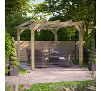 Powersheds 10x14 Wooden Pergola - Pressure Treated 3.0m x 4.2m