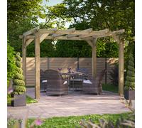 Powersheds 12x10 Wooden Pergola - Pressure Treated 3.6m x 3.0m
