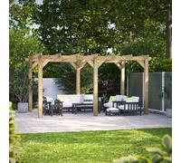 Powersheds 16x10 Wooden Pergola - Pressure Treated 4.8m x 3.0m