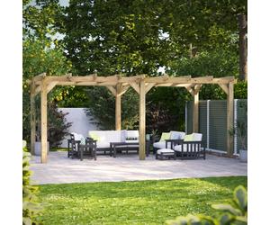 Powersheds 20x10 Wooden Pergola - Pressure Treated 6.0m x 3.0m