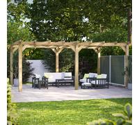 Powersheds 20x14 Wooden Pergola - Pressure Treated 6.0m x 4.2m