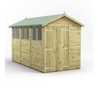 Powersheds Apex Roof Premium Double Door Garden Shed 12ft x 6ft