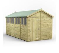 Power 16x8 Premium Apex Garden Shed