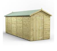 Power 18x6 Premium Apex Windowless Garden Shed