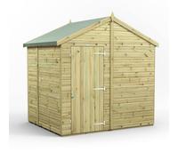 Power 6x8 Premium Apex Windowless Garden Shed