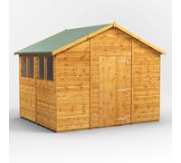 Power Apex Roof Garden Shed 8'x10' Golden Brown