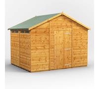 Power Apex Roof Security Shed 8'x10' Golden Brown
