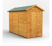 Powersheds Apex 10' x 4' Windowless Garden Shed, Brown
