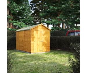 Powersheds Apex Shiplap Dip Treated Windowless Shed - 10 x 6ft