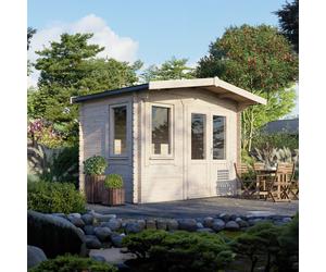 Powersheds Chalet Log Cabin 8' x 12', 28mm Scandinavian Timber