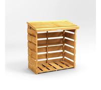 Powersheds 4x2 Log Store, Brown