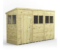 Power 12x4 Premium Pent Garden Shed