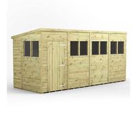 Power 16x6 Premium Pent Garden Shed