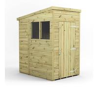 Power 4x6 Premium Pent Garden Shed