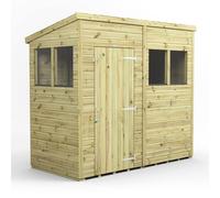 Power 8x4 Premium Pent Garden Shed