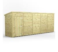 Power 20x4 Premium Pent Windowless Garden Shed