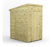 Power 4x6 Premium Pent Windowless Garden Shed