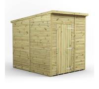 Power 6x8 Premium Pent Windowless Garden Shed
