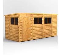(14x6, Single) Power Overlap Pent Garden Shed