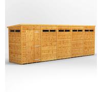 Power Pent 20' x 4' Security Shed, Brown