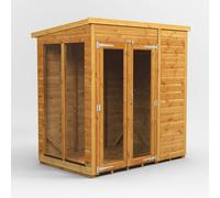 Powersheds Pent Roof Summerhouse 6ft x 4ft - Golden Brown